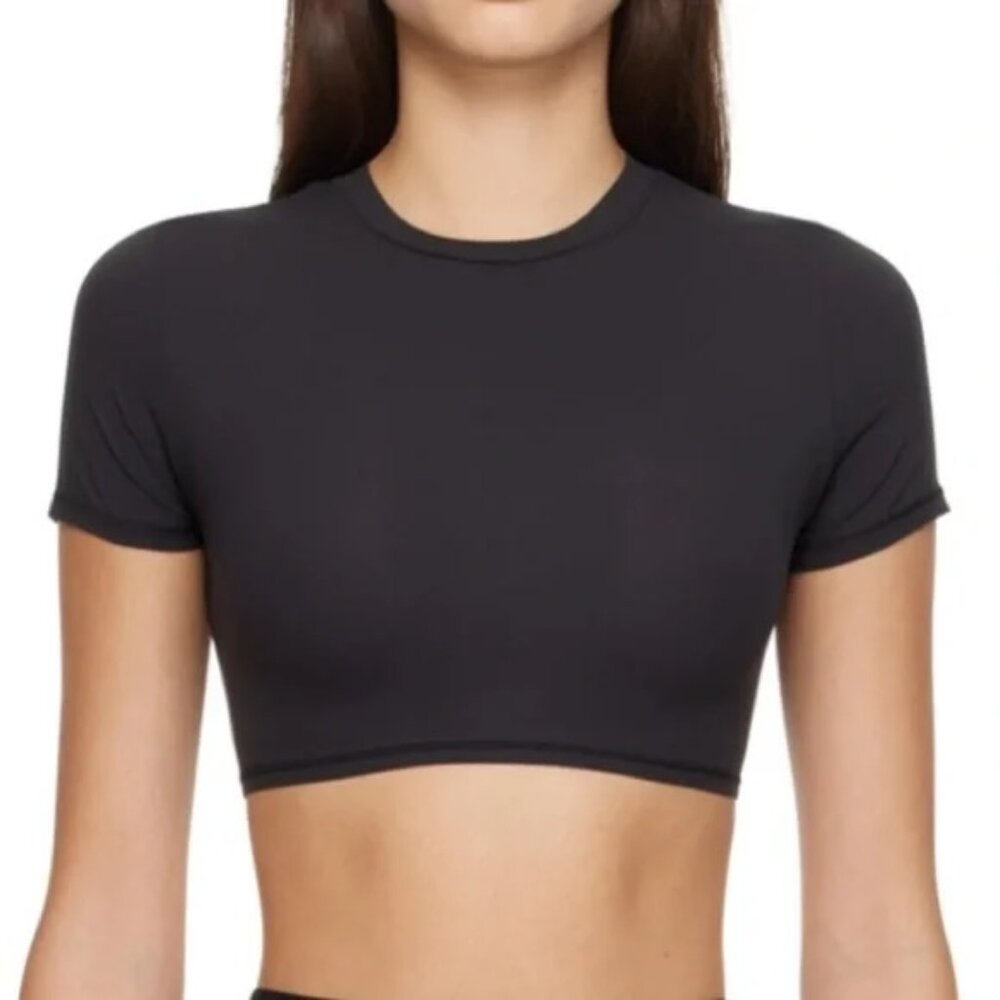 Skims Fits Everybody Super Cropped T-Shirt Size S